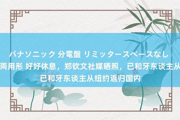 パナソニック 分電盤 リミッタースペースなし 露出・半埋込両用形 好好休息，郑钦文社媒晒照，已和牙东谈主从纽约返归国内