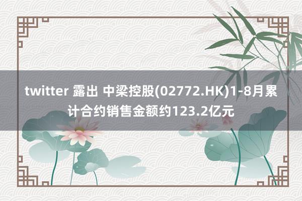 twitter 露出 中梁控股(02772.HK)1-8月累计合约销售金额约123.2亿元